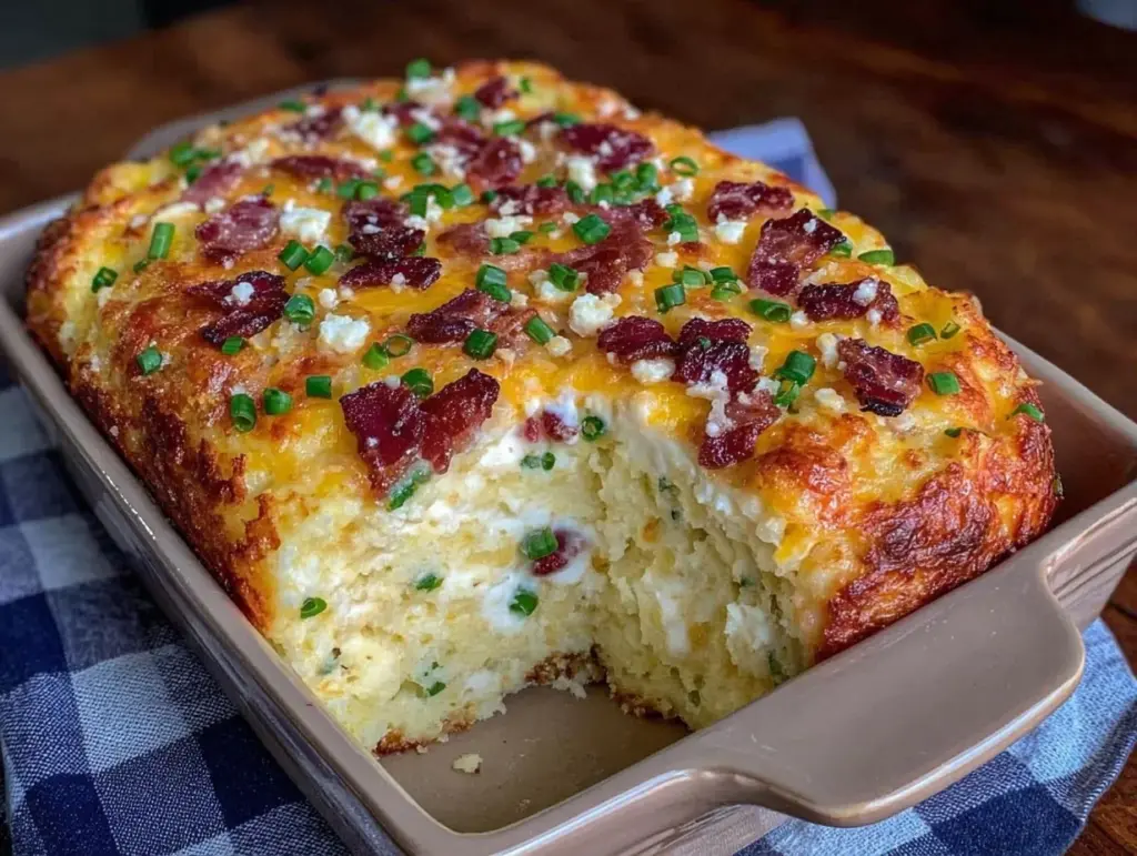 crispy loaded baked potato casserole - featured image
