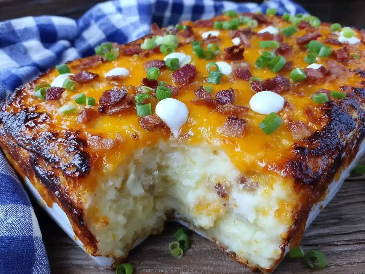 crispy loaded baked potato casserole preparation steps