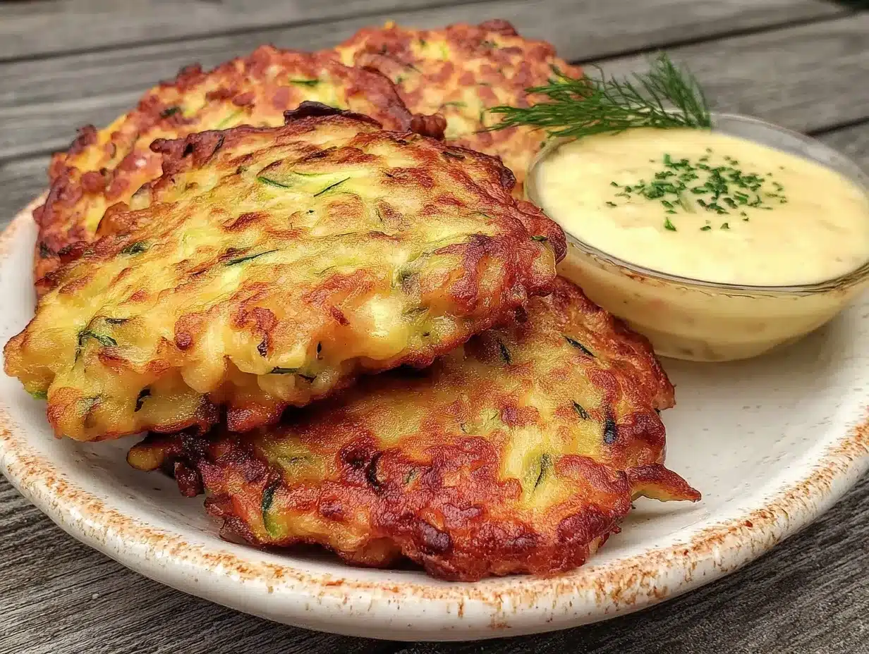 crispy parmesan zucchini fritters preparation steps