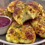 crispy pizza dough garlic knots - featured image