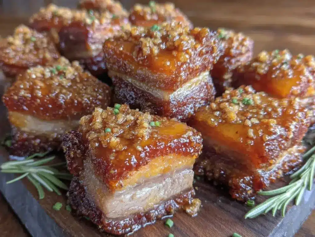crispy pork belly bites - featured image