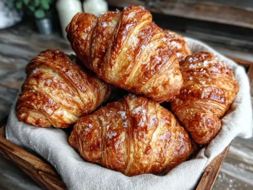 crispy shatteringly flaky croissants from scratch - featured image