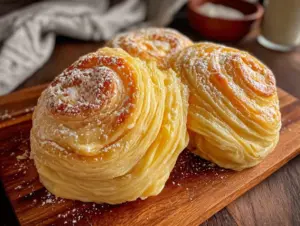 croissant dough with lamination folds - featured image