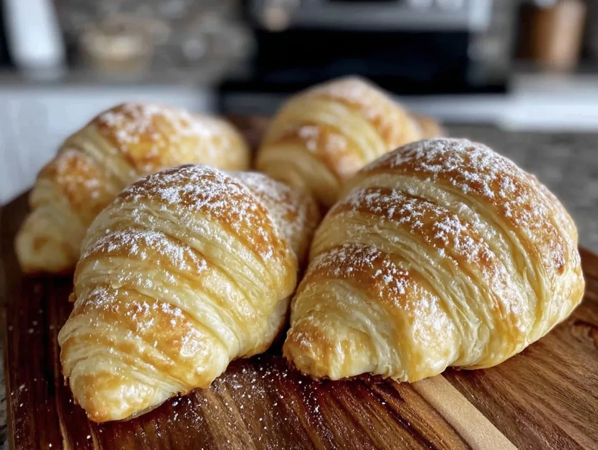 croissant dough with lamination folds preparation steps