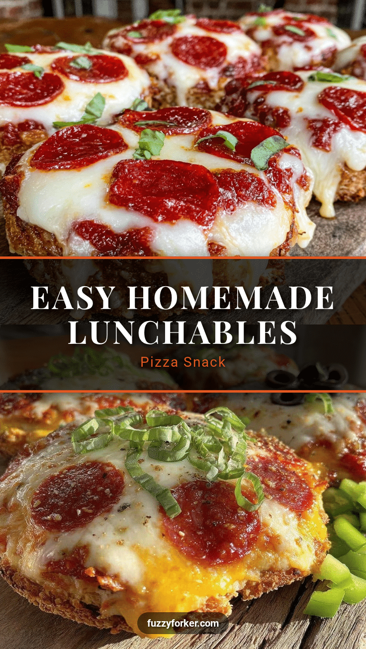 DIY Lunchables pizza snack recipe