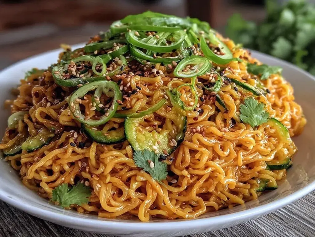 easy cold sesame noodles - featured image
