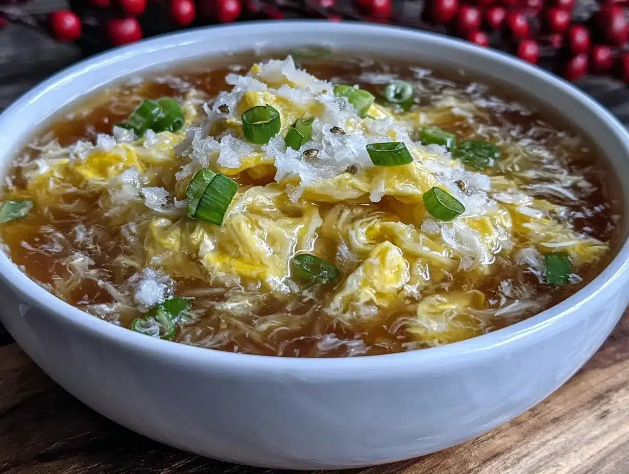 easy comforting egg drop soup preparation steps