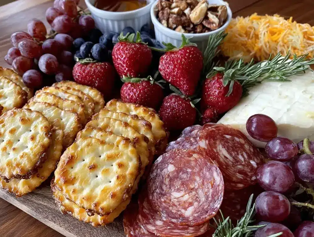 easy patriotic charcuterie board - featured image