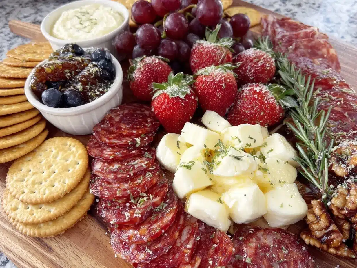 easy patriotic charcuterie board preparation steps