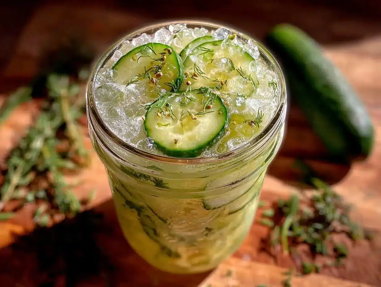 easy tangy overnight refrigerator pickles preparation steps