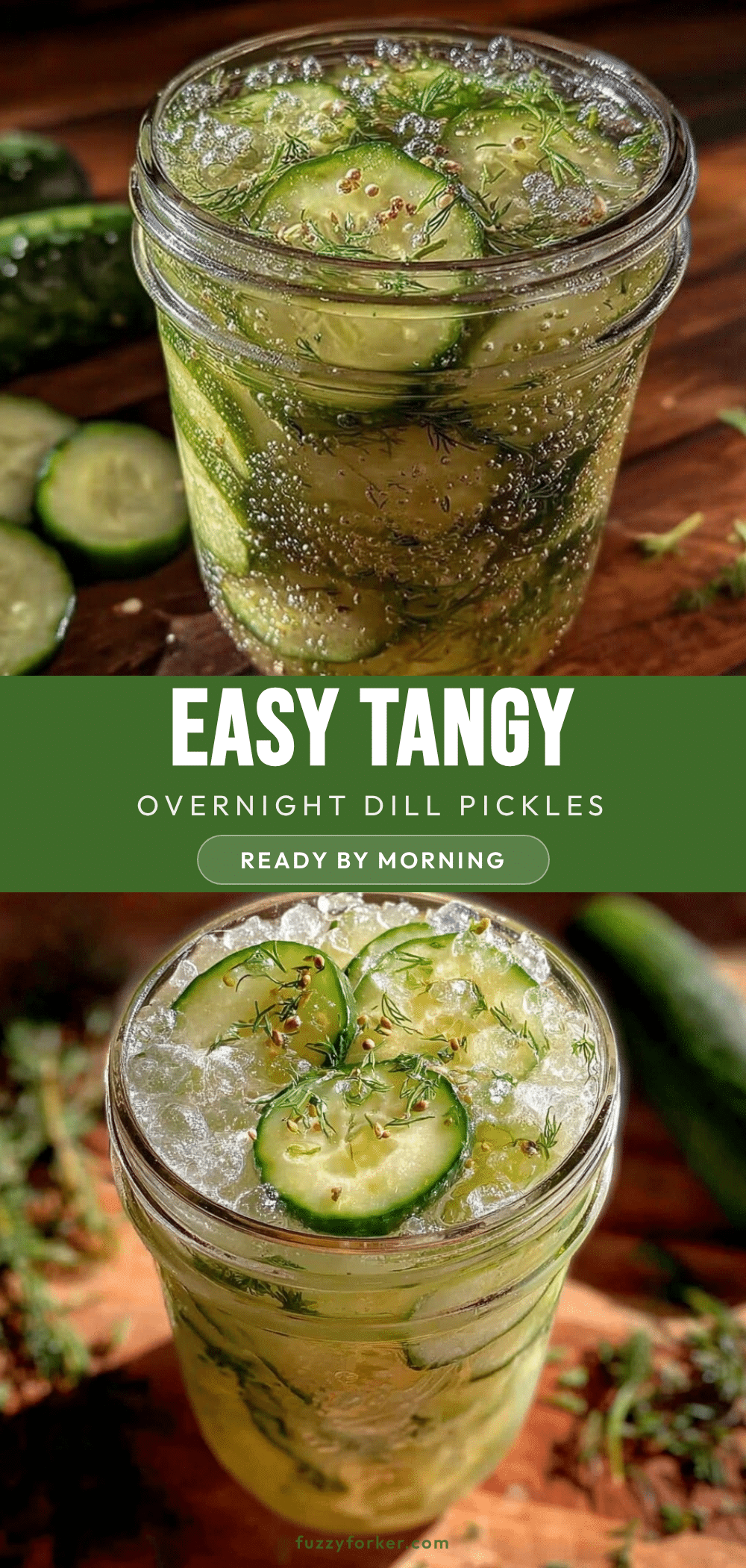 easy tangy overnight refrigerator pickles recipe