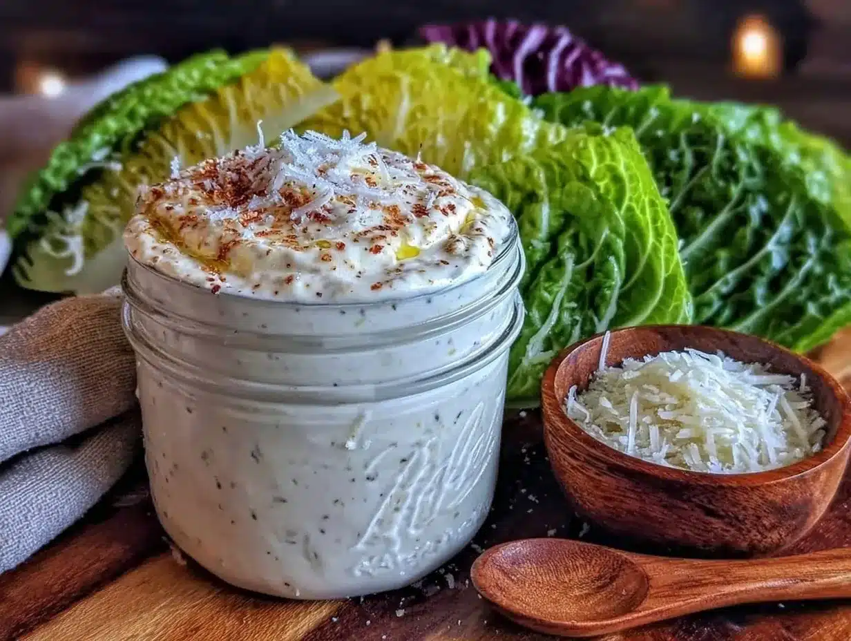 egg-free caesar dressing preparation steps