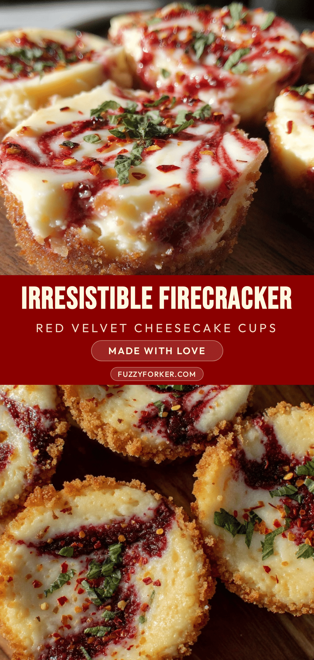 firecracker red velvet cheesecake cups recipe