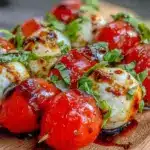 fresh caprese skewers - featured image