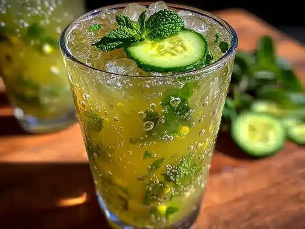 fresh cucumber mint agua fresca - featured image