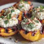 fresh grilled peaches - featured image