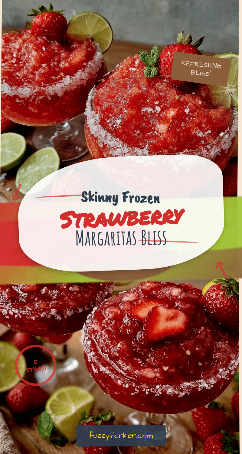 fresh skinny frozen strawberry margarita recipe