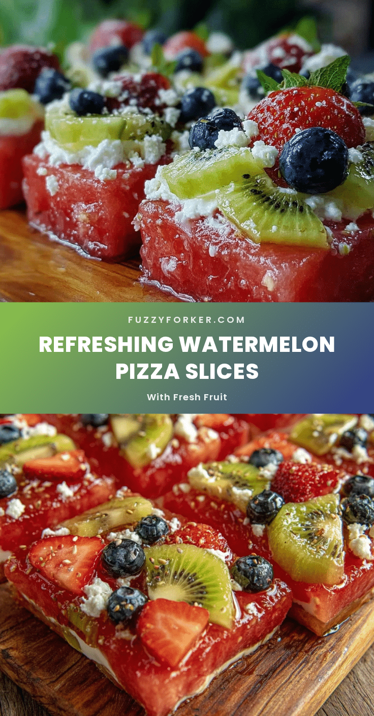 fresh watermelon pizza slices recipe