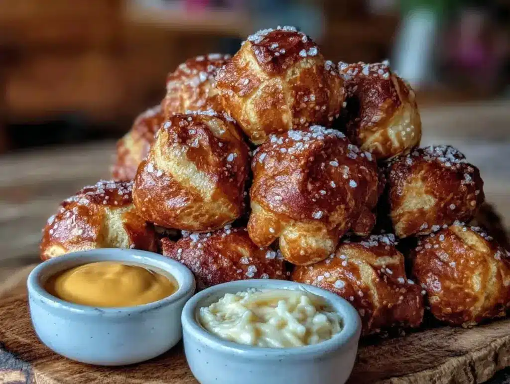 game night pretzel bites - featured image