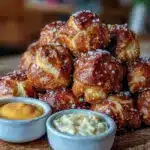 game night pretzel bites - featured image