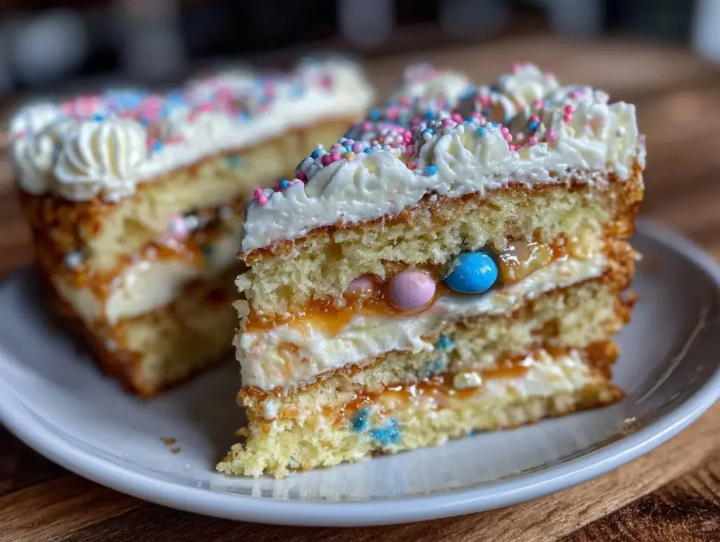 gender reveal cake - featured image