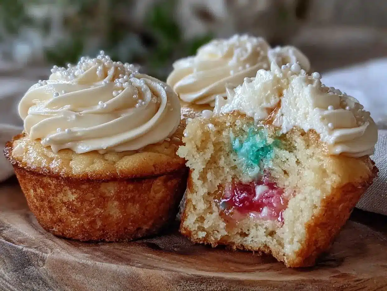 gender reveal cupcakes preparation steps
