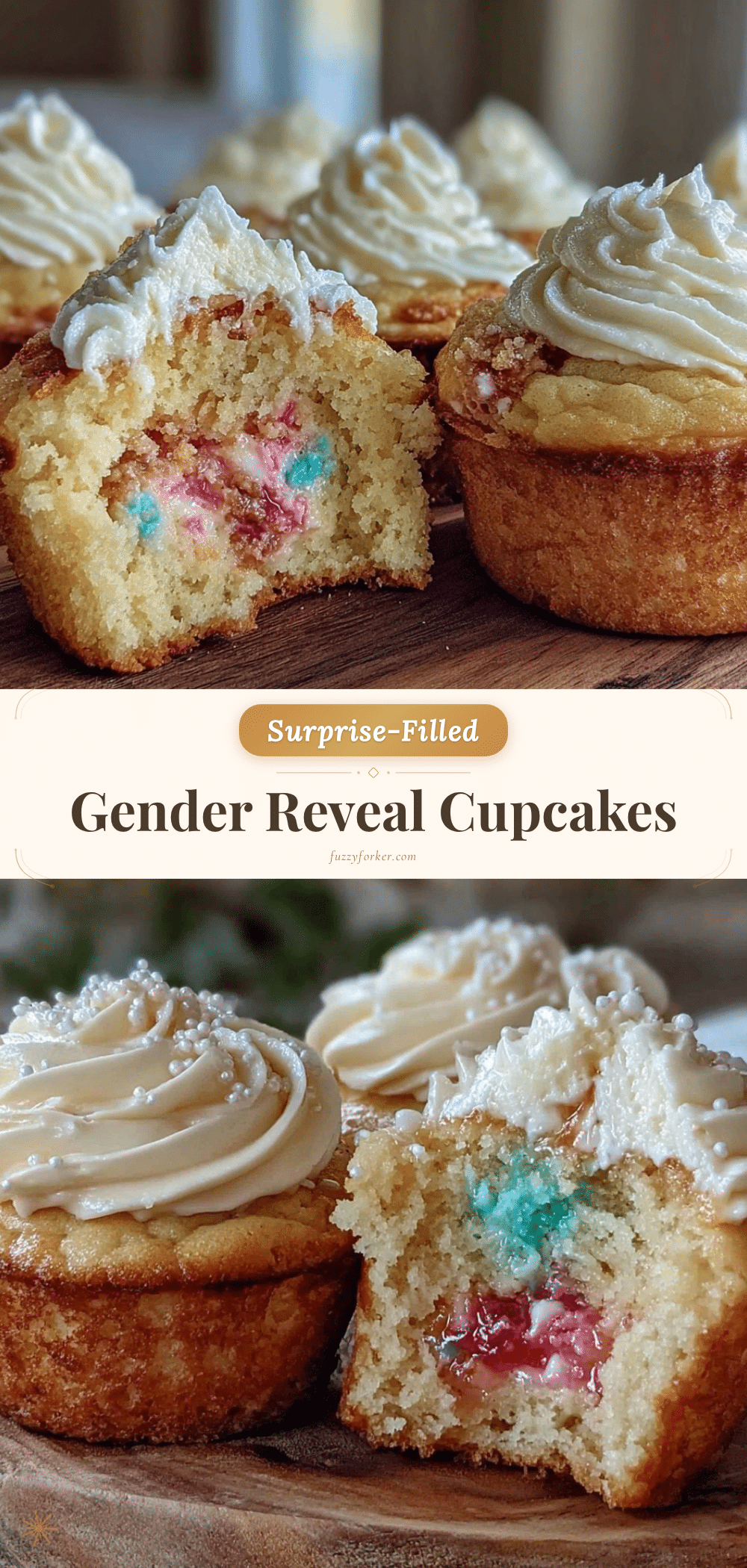 gender reveal cupcakes recipe