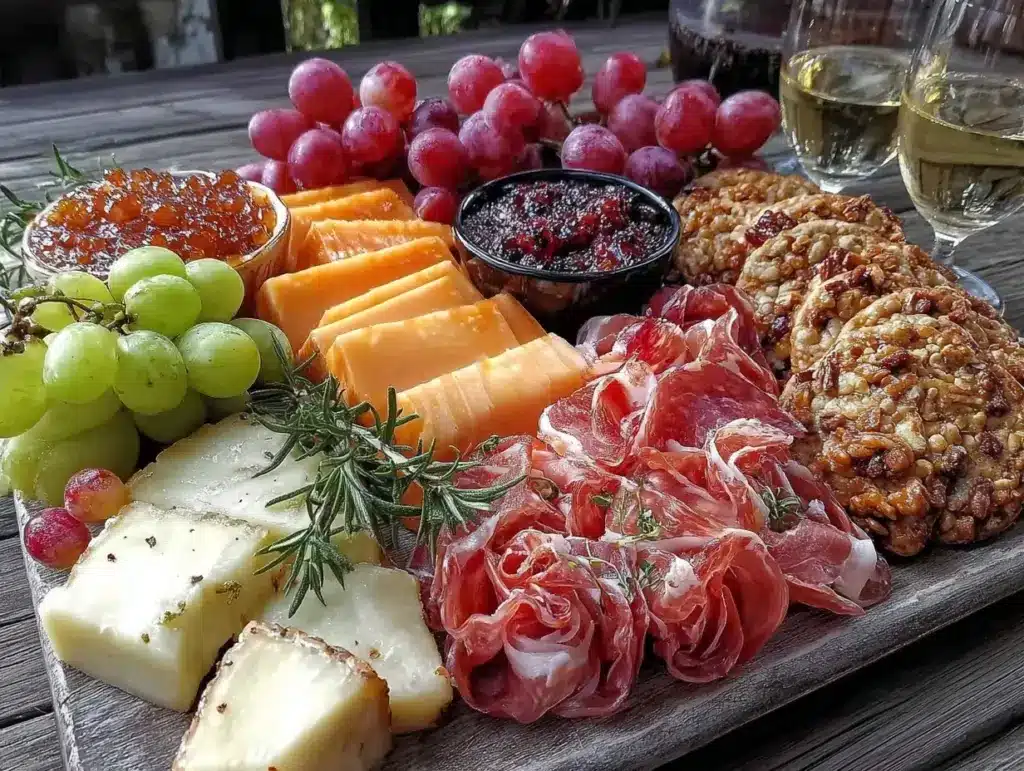 girls night charcuterie board - featured image