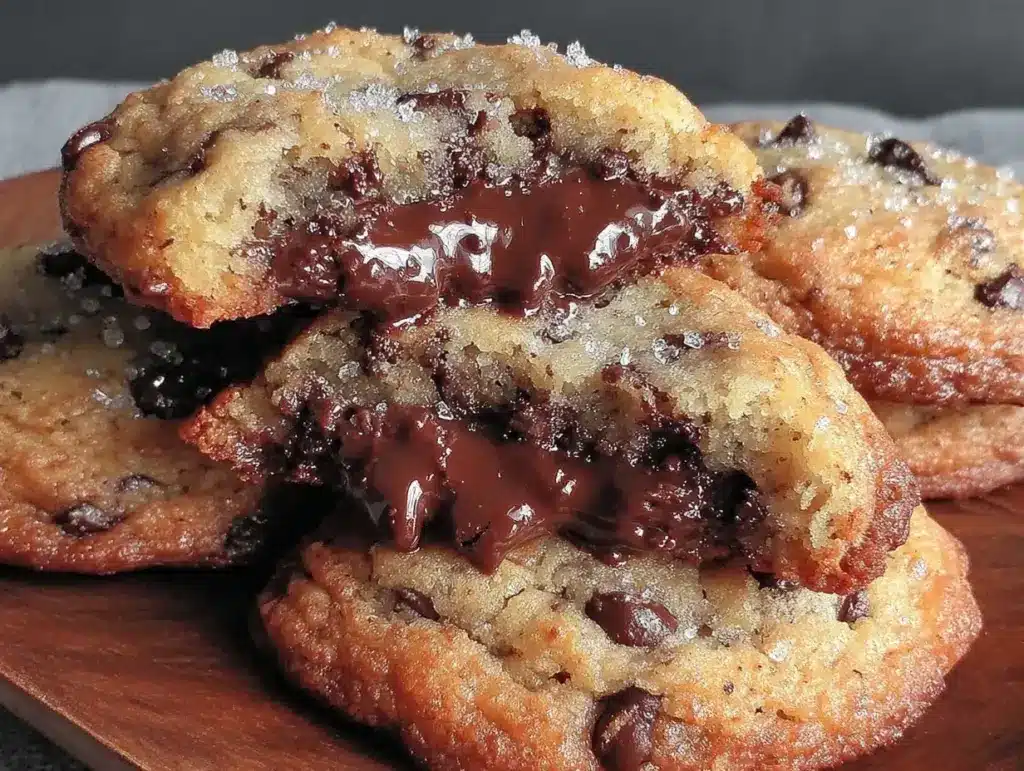 gooey extra chocolate chip cookies - featured image