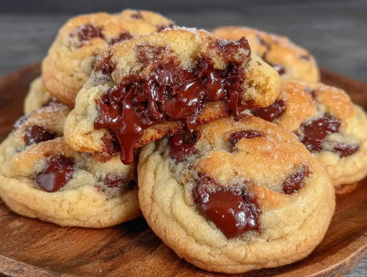 gooey extra chocolate chip cookies preparation steps