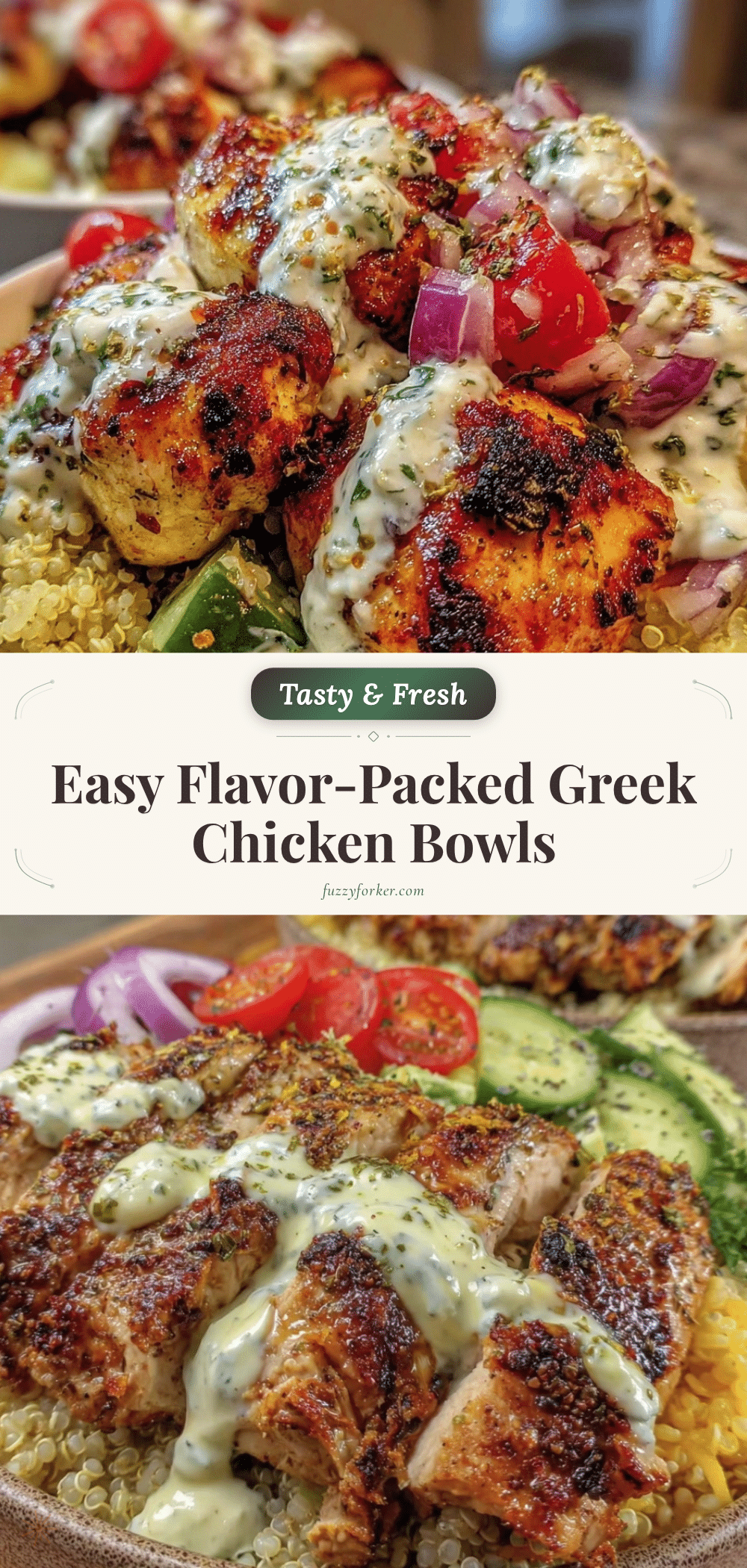 Greek Chicken Bowls recipe