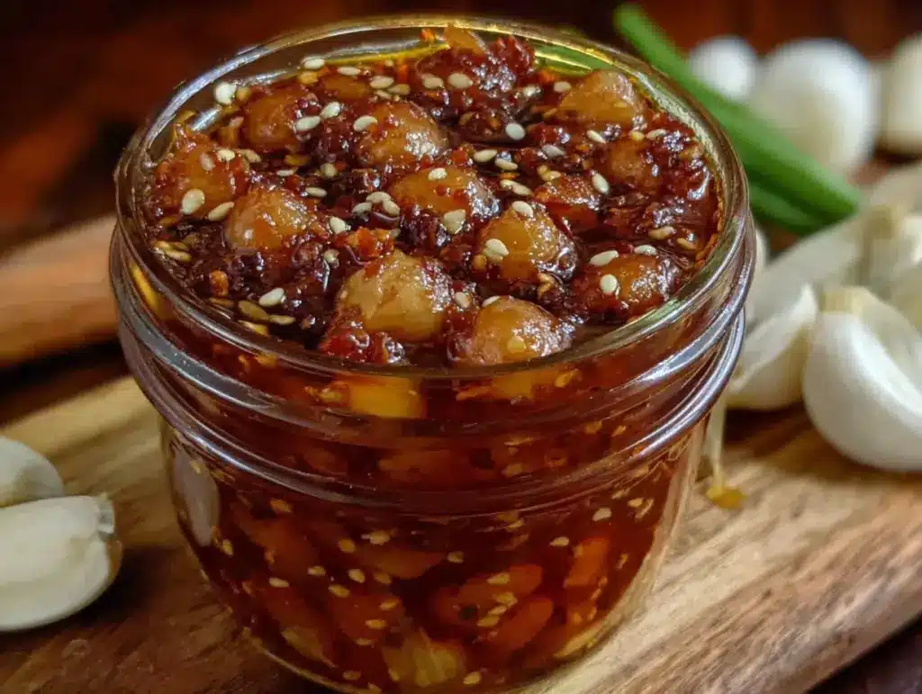 homemade chili crisp oil - featured image