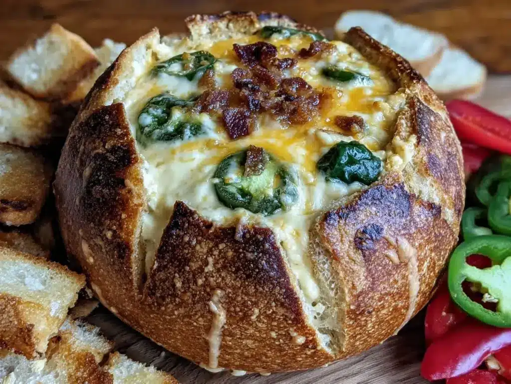 jalapeño popper dip bread bowl - featured image