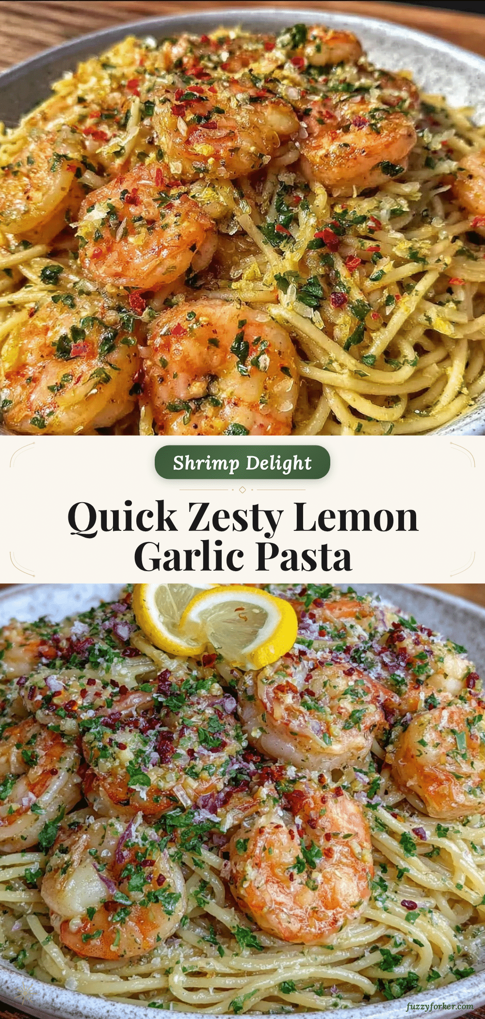 lemon garlic shrimp pasta recipe