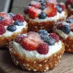 mini American flag fruit pizzas - featured image