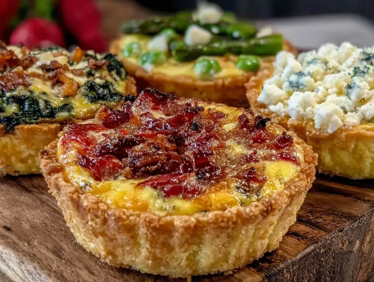 mini quiche assortment preparation steps