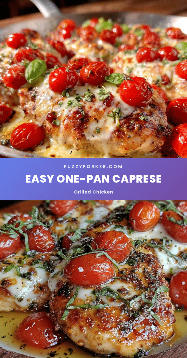 one-pan caprese grilled chicken recipe