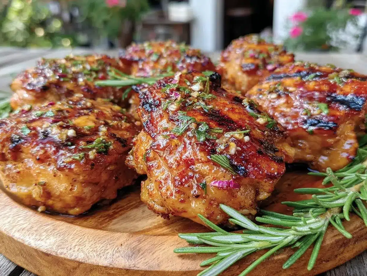 overnight marinated chicken thighs preparation steps