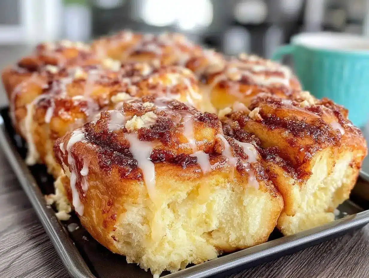 overnight pull-apart cinnamon rolls preparation steps