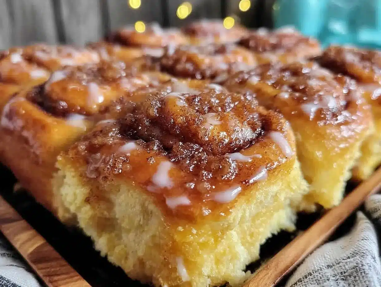 overnight pull-apart cinnamon rolls - featured image