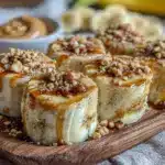 peanut butter banana sushi rolls - featured image