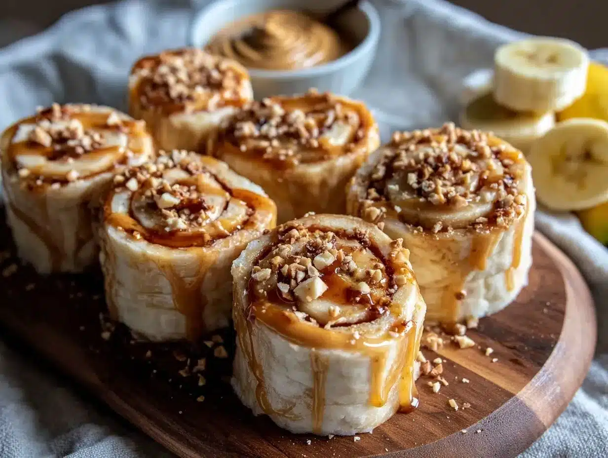 peanut butter banana sushi rolls preparation steps