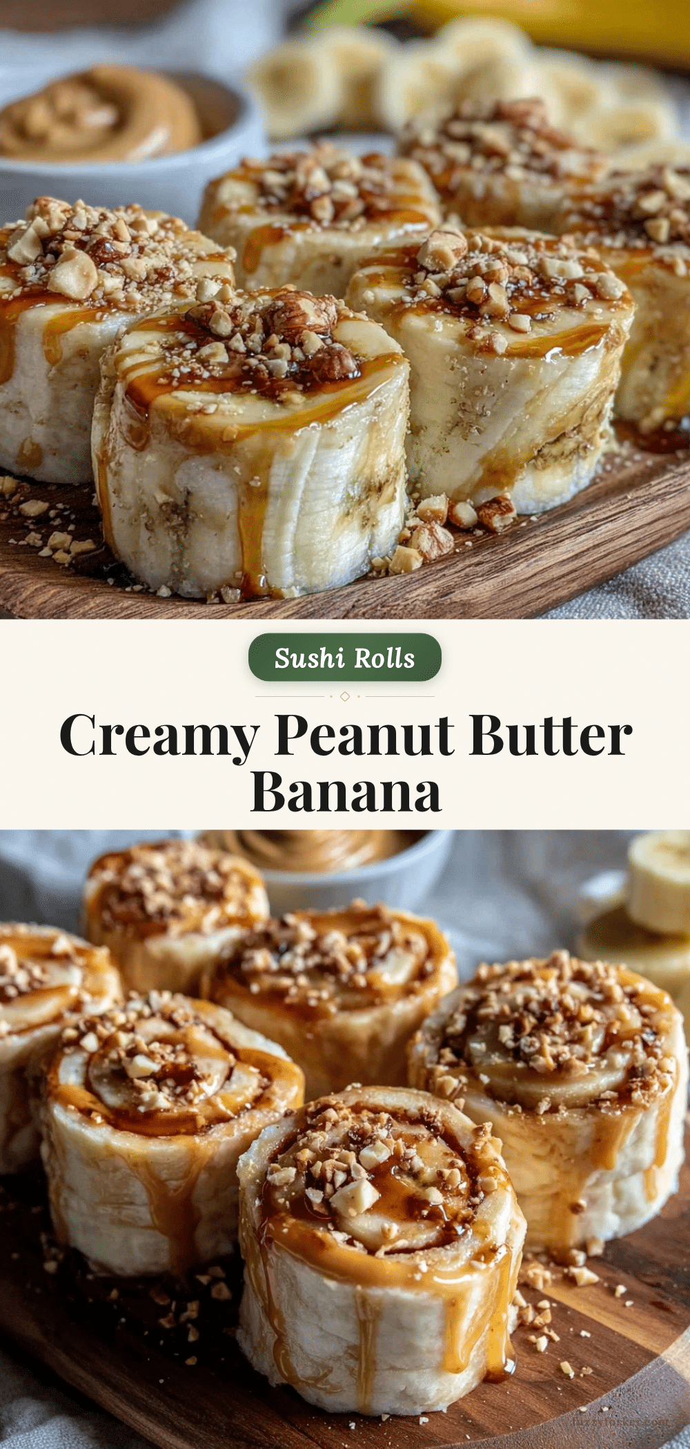 peanut butter banana sushi rolls recipe