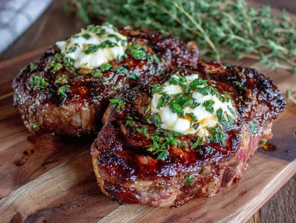 perfect grilled ribeye steaks - featured image