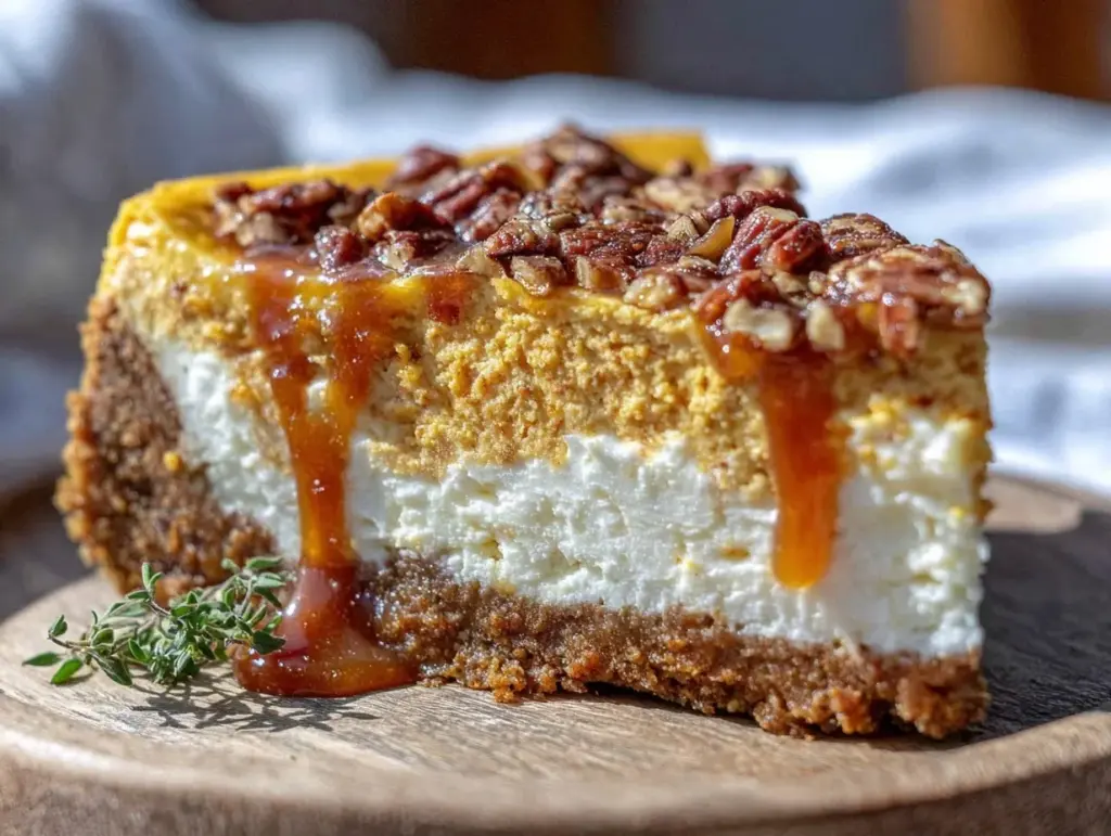 pumpkin cheesecake recipe - featured image