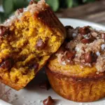 pumpkin chocolate chip muffins - featured image