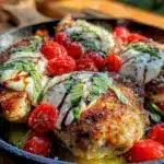 quick caprese chicken skillet - featured image
