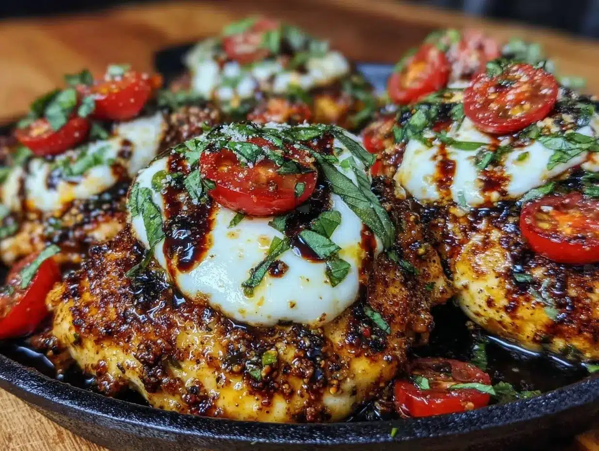 quick caprese chicken skillet preparation steps