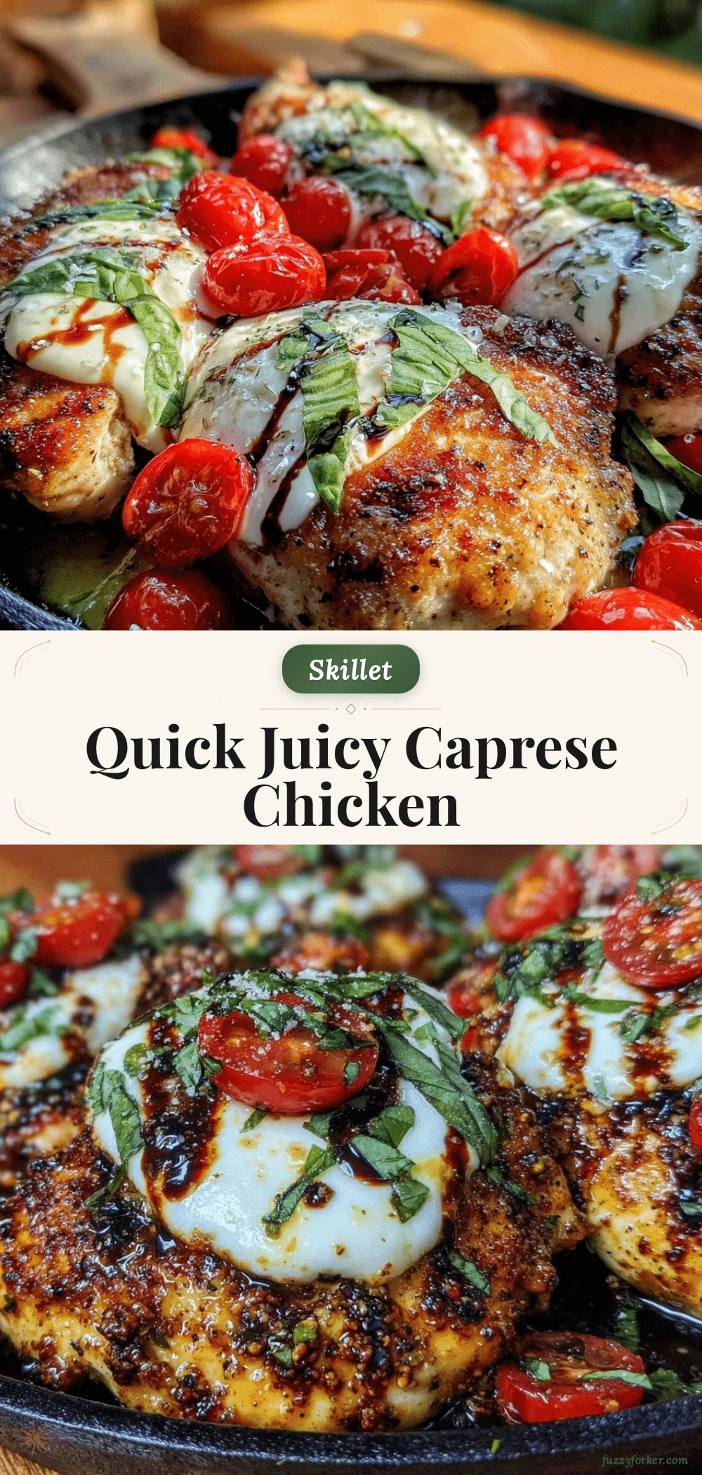 quick caprese chicken skillet recipe