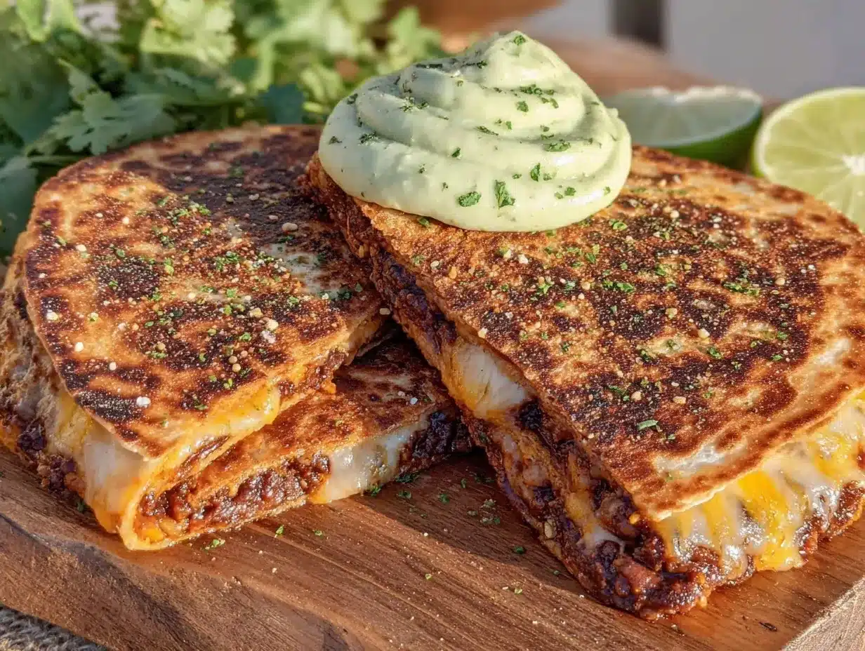 quick crispy black bean quesadilla preparation steps